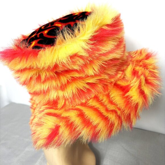 70's Style Fur Pimp Honey Hustler Sugar Baby Bucket Hat - Picture 5 of 15